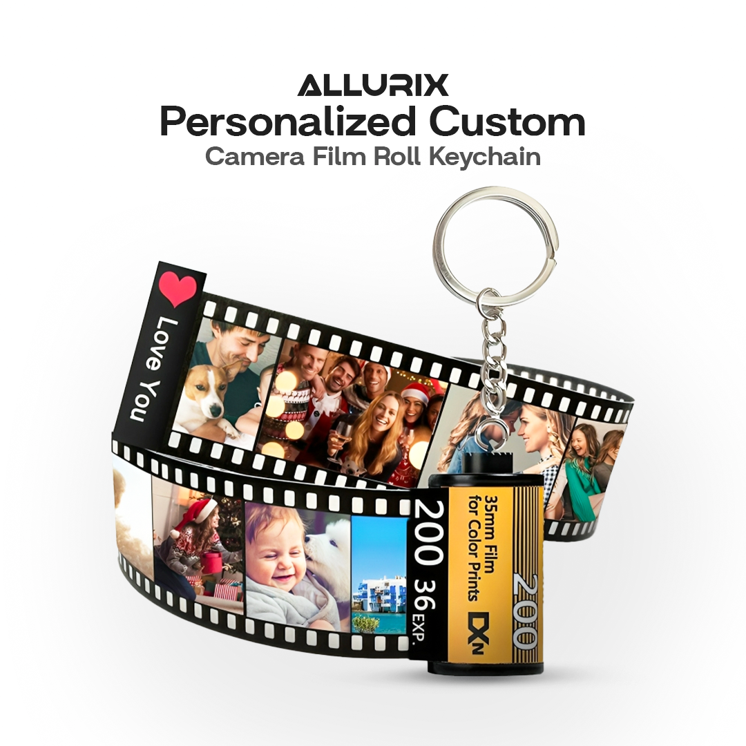 Personalized Custom Photo Film Roll Keychains