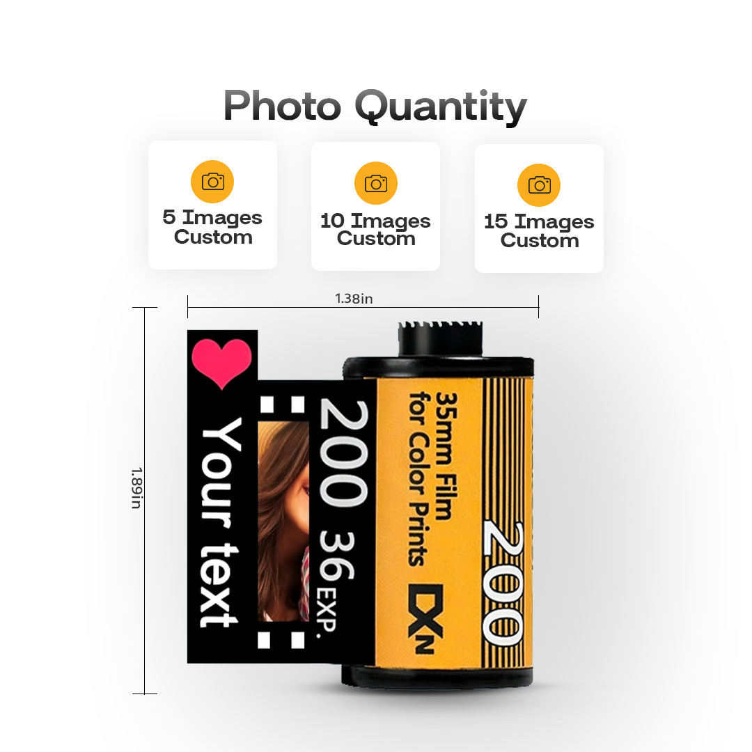 Personalized Custom Photo Film Roll Keychains