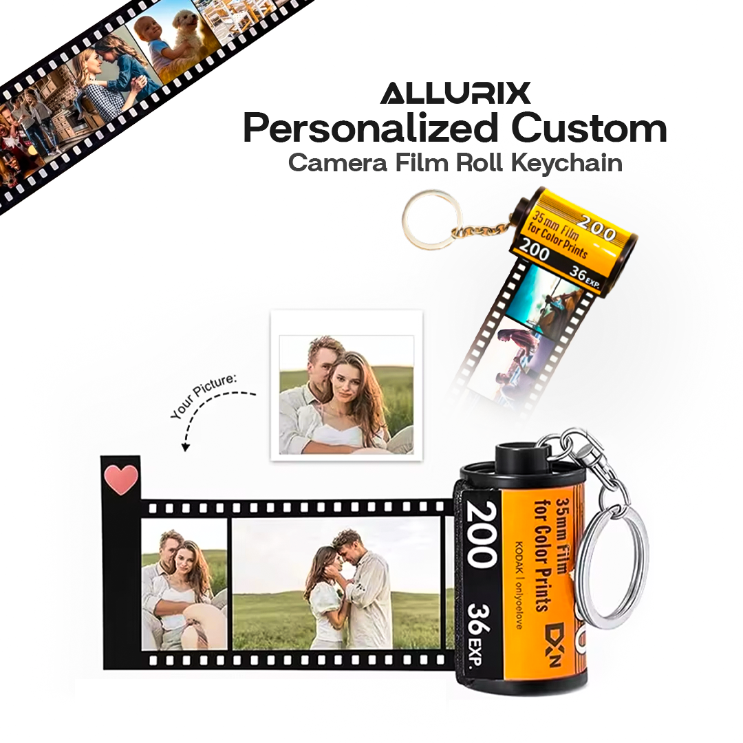 Personalized Custom Photo Film Roll Keychains