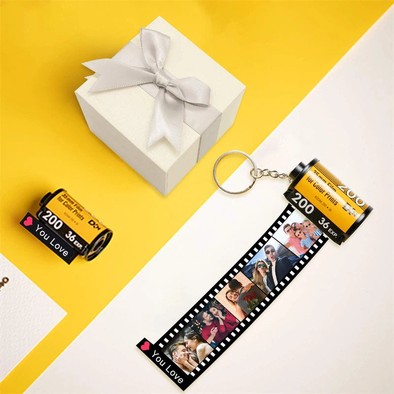 Personalized Custom Photo Film Roll Keychains